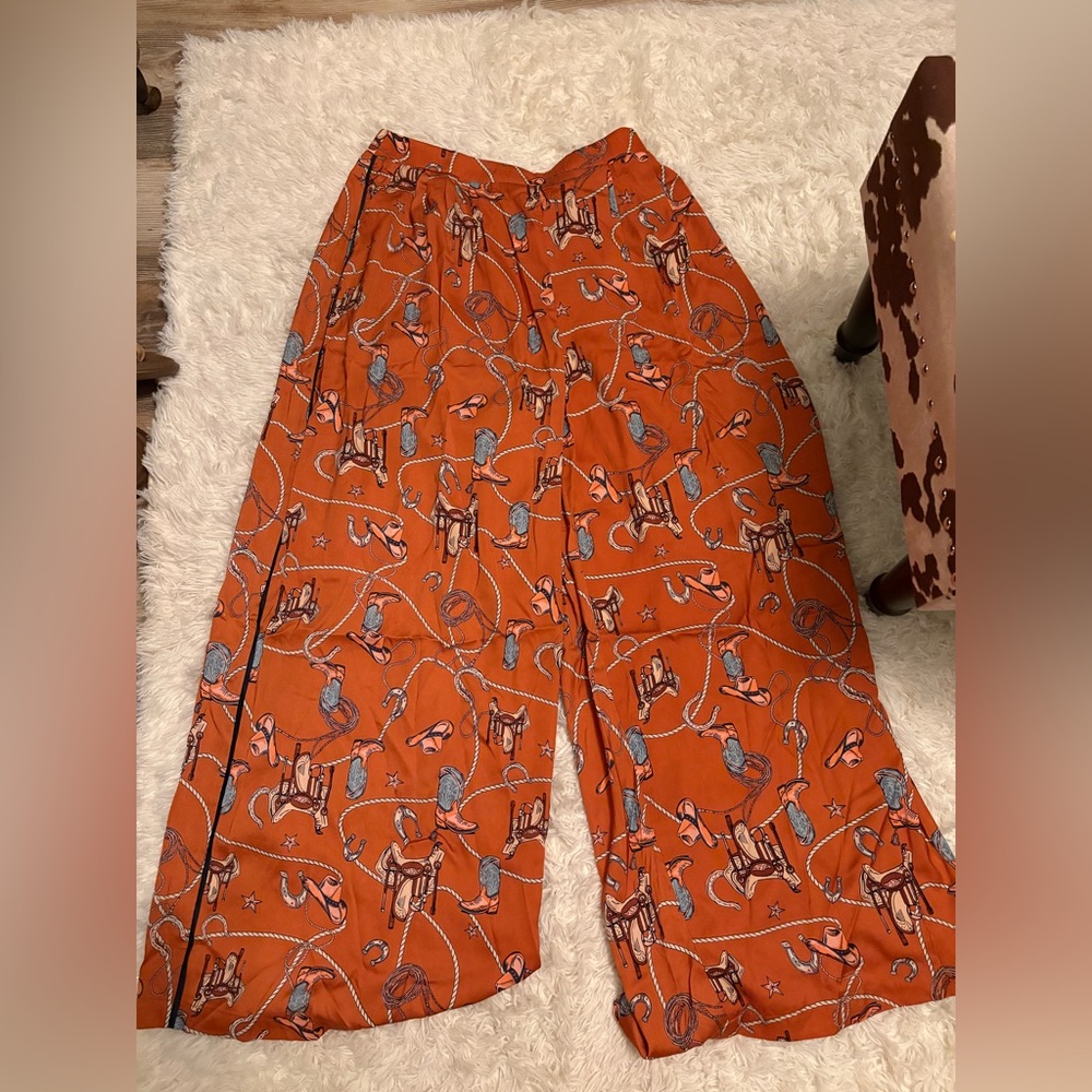 NWT Western looking pants. Easel size large
